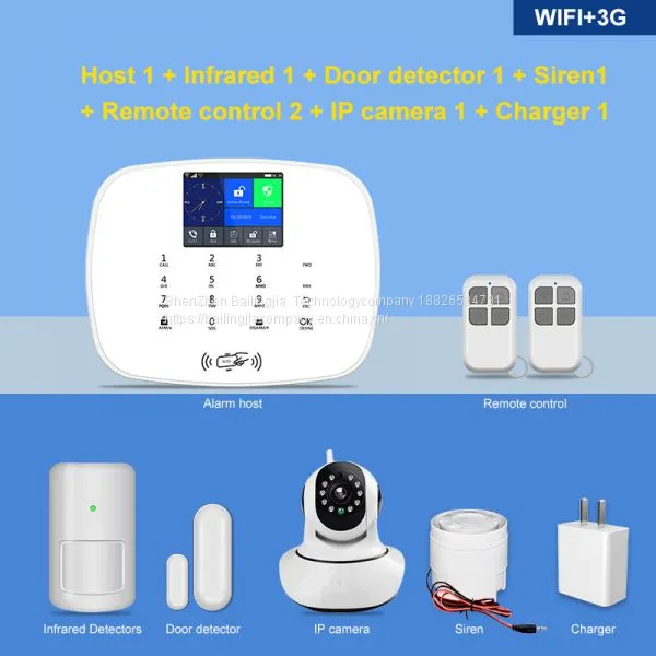 Home Wireless Wifi +gsm Smart 433mhz Security Alarm System With ip Camera Support Android/IOS App photo-3