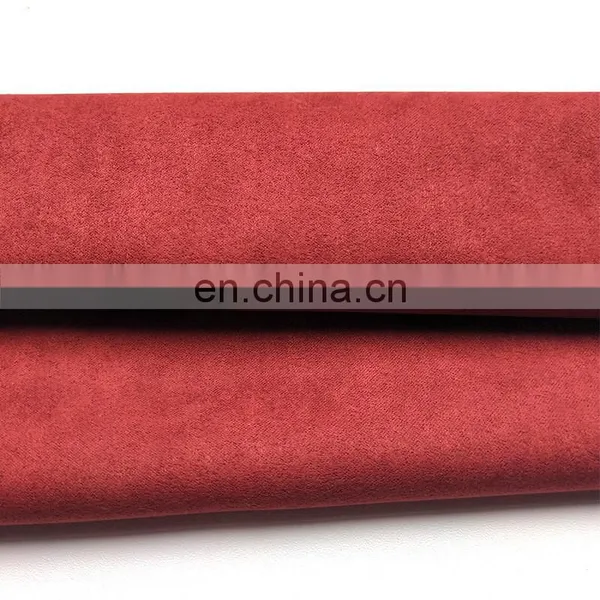 100% Polyester Garment Car Seat Sofa Warp Suede Upholstery Fabric photo-3