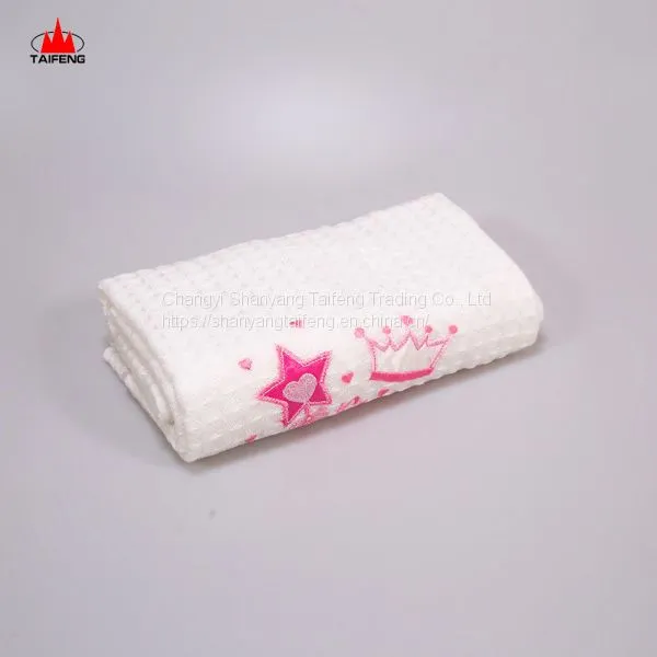 Wholesale Supplier Baby Shawl and Blanket Woven Baby Carpet in Pink Blue for Baby Girl and Boy photo-2