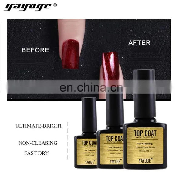 YAYOGE 10ml Non Cleansing Top Base Coat Matte Top Bonder UV LED Primer Nail Extension Tools photo-2