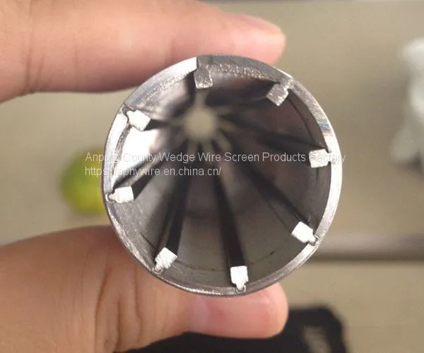 Wedge Wire Spiral Screen Tube , Stainless Steel v Wire Johnson Filter Candles photo-4