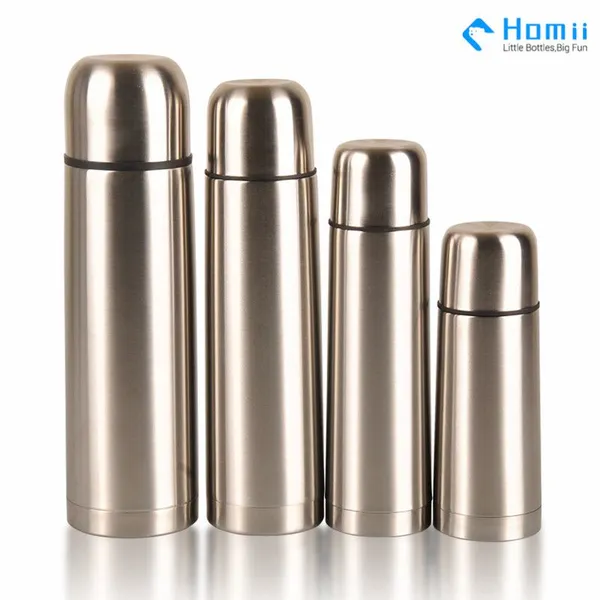 18/8 Stainless Steel Insulated Bullet Driking Water Bottle With Lid photo-2