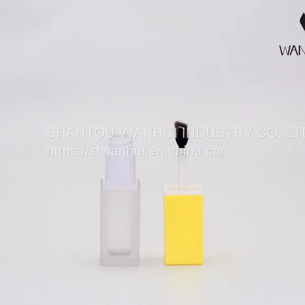 LP008 Wholesale Empty Transparent Square Lip Gloss Tube Container With Private Logo photo-3