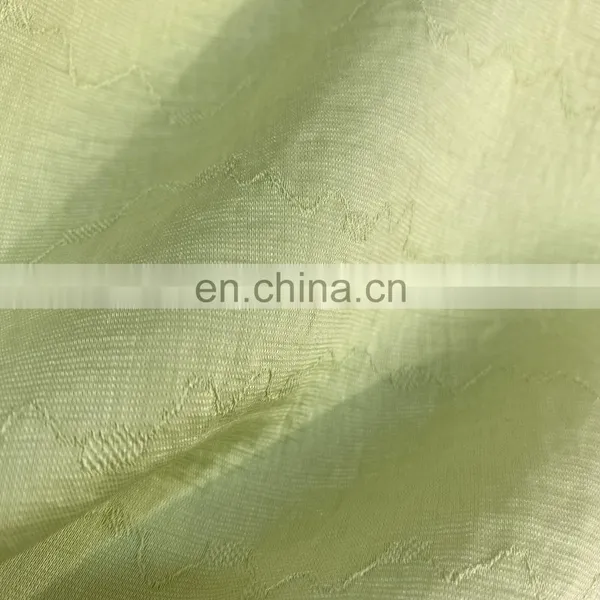 Stock Lot Crinkle Jacquard Custom Printed Nylon Viscose Dress Woven Fabrics photo-5