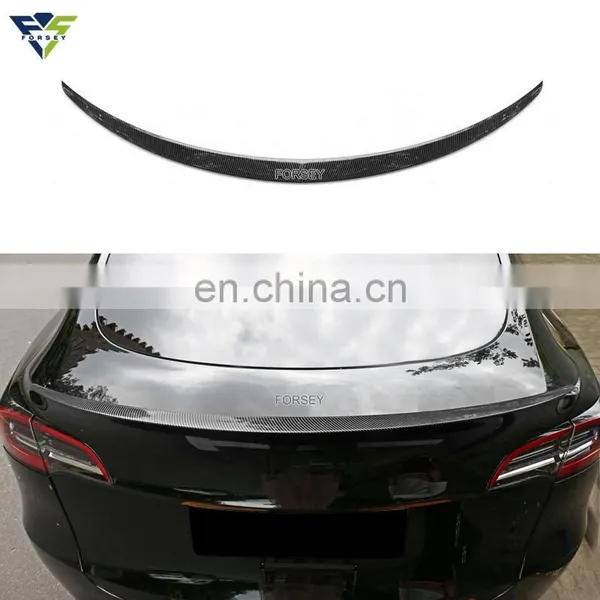 New Popular Exterior Accessories Trunk Wing ABS Rear Bumper Car Spoiler For Tesla Model Y 2019 2020 2021 2022