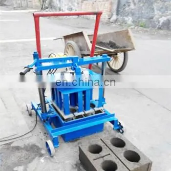 Hot Sale Manual Small Diesel Vibrating Soil Hollow Cement Laying Block Concrete Brick Making Machine photo-3