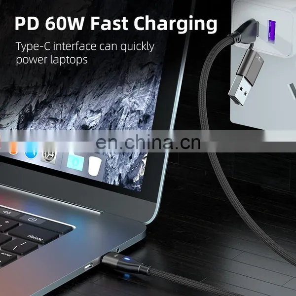 Wholesale 6in1 PD 3A 60W Fast Charging USB Data Cable Type C Computer Charge Magnetic Charging Cable photo-3