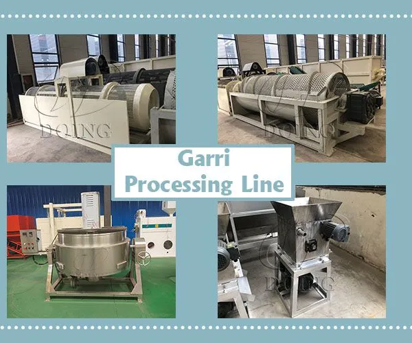 Garri Making Plant Cassava Gari Processing Facility Nigeria and Ghana Hot Sale Garri Fryer and Cassava Peeler photo-3