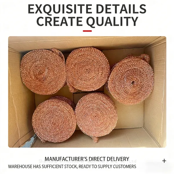 Factory Copper Mesh Scourer Kitchen Cleaning Ball Multi-Purpose for Home & Industrial Use photo-3