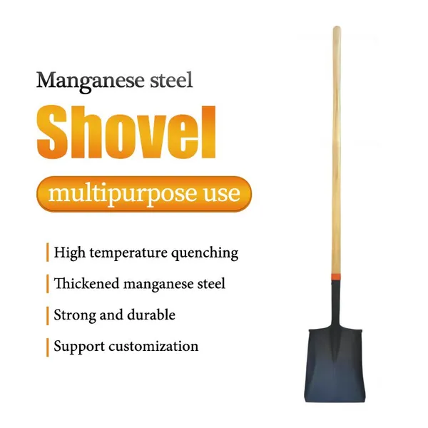 Long Handle Manganese Steel Garden Shovel Round Point Digging Shovel for Farming Landscaping Tool Supplier photo-3