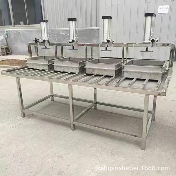 Commercial Tofu Molding Machine, Small and Medium-sized Bean Product Equipment, Stainless Steel Pneumatic Press With Technical Support photo-5