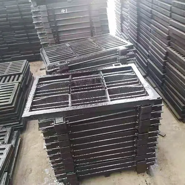 China Factory Hot Sale Jingdong Brand Durable Double Seal Ductile Iron Black Manhole Cover D400 Road Drainage photo-3