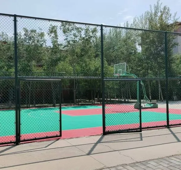 Diamond Knitted Chain Link Fence for Tennis Court - Galvanized PVC Coated Sports Court Netting photo-4