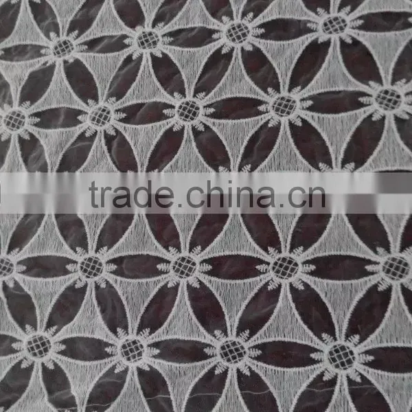 2016 High Quality Lace Accessory Hot 100% Cotton Fabric Organdy Full Lace For Garment photo-2