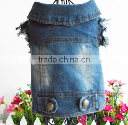 Retro-scratched Grain Cowboy Dog Clothes Small Spring/summer/autumn Teddy Bear Vest Pet Clothing photo-6