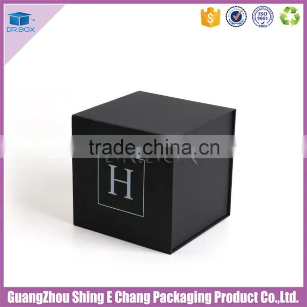 Luxury Black Square Shape Paperboard Printing Paper Gift Box Packaging With Magnetism photo-4