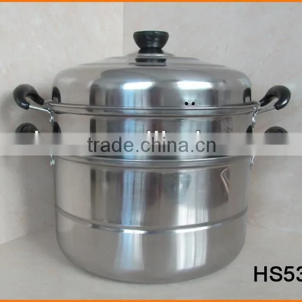 HS533 2 Layers Stainless Steel Steamer Pot