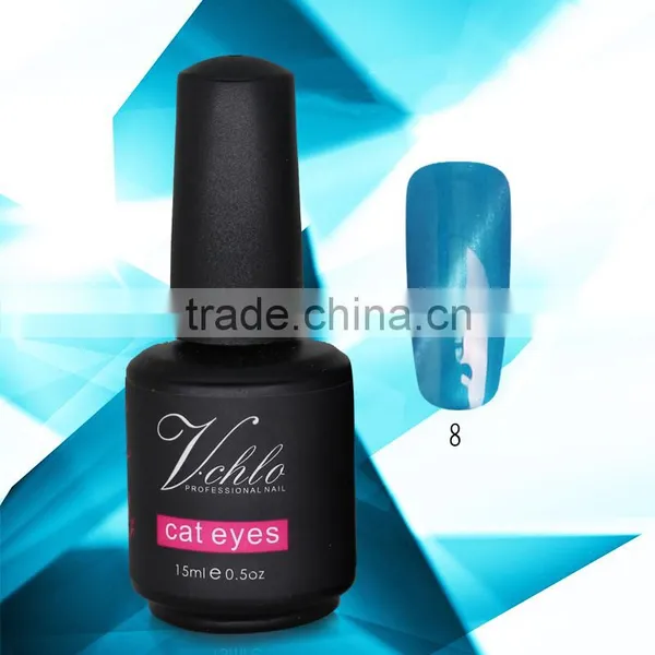 2015 New Item New Style New Colors Cat Eye uv Gel Easy Soak off Nail Polish 3d Magnetic Gel Polish for Nail Art