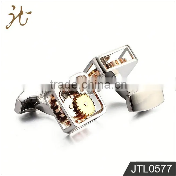 High End Custom Square Gear Cufflinks photo-5