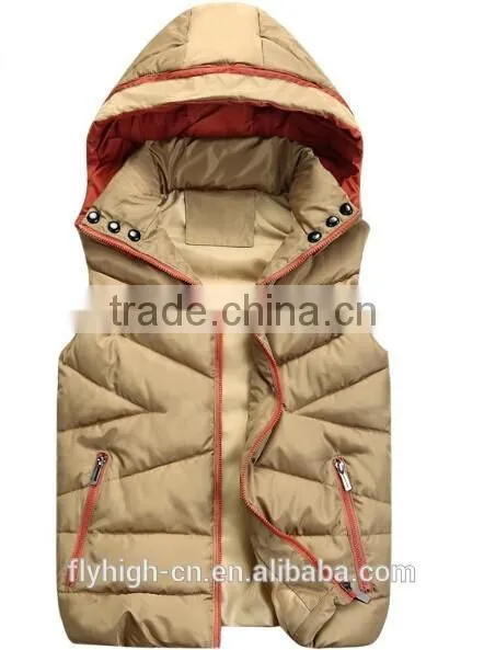High Quality Winter Custom Padded Jacket Vest photo-2