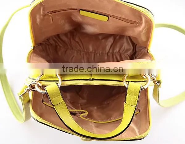 4066 Wholesale Candy Color PU Leather Backpack Ladies Handbags photo-3
