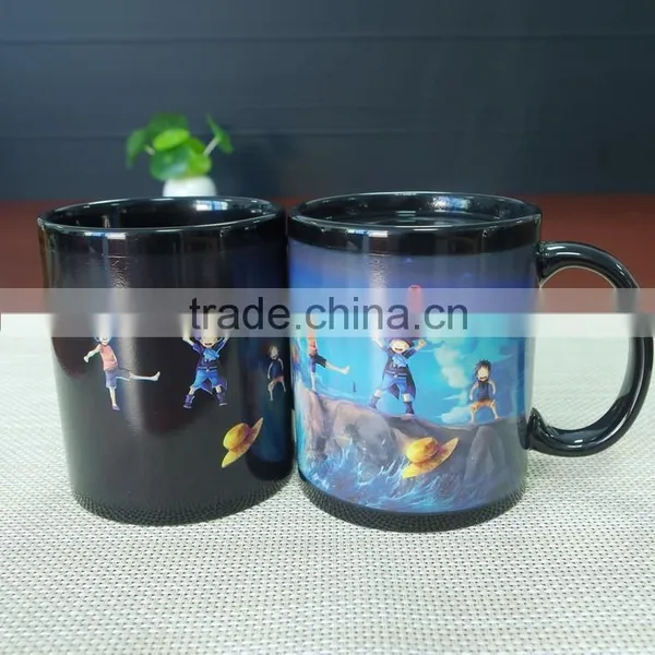 Ceramic Coffee Cup Temperature Color Changing Magic Mug by Yrbs