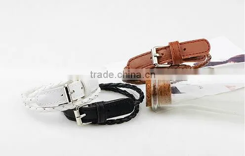 Factory Top Selling Wholesale Buckle Mens Leather Bracelet/ photo-6