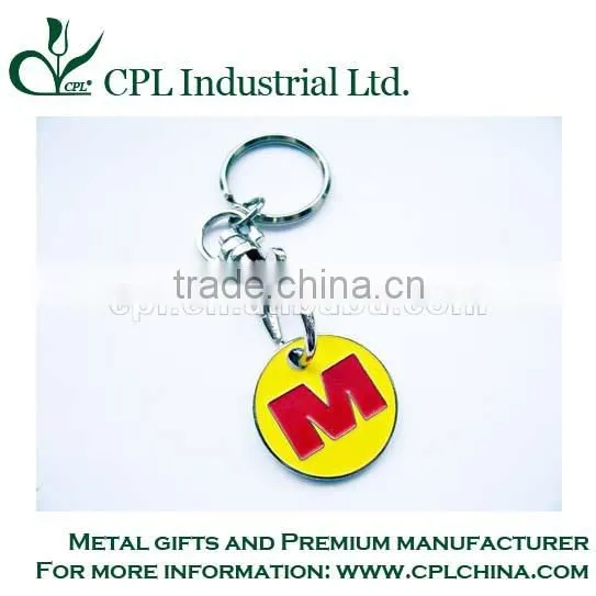Soft Enamel Trolley Coin Keyring