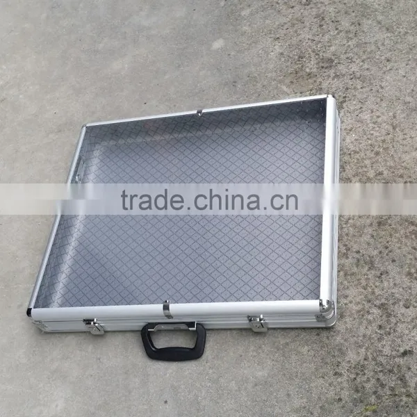 Large Aluminum Glass Top Display Locking Travel CounterTop Case W/side Panel photo-5