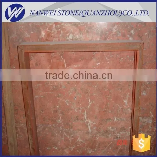 Natural Red Color Marble Coral Red Marble Cheap Marble Slabs and Tiles photo-5