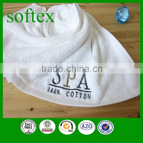 Luxury White Cotton Embroidery Hotel & Spa Facial Towels photo-6