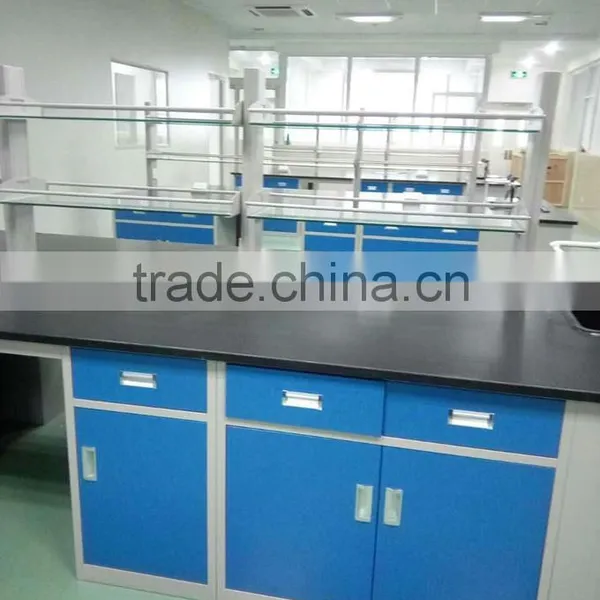 With Overhead Cabinet Steel School Laboratory Table photo-2