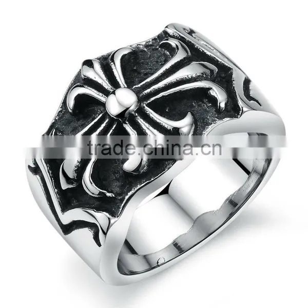 Cross Finger Ring Biker Style Ring photo-2