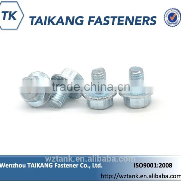 Grade 4.8 Made in China Stainless Steel Non-slip Hex Head Hexagon Flange Screws