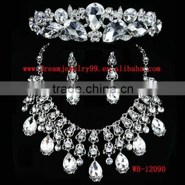 the Top Fashion Big Custome Jewelry Set for Wedding