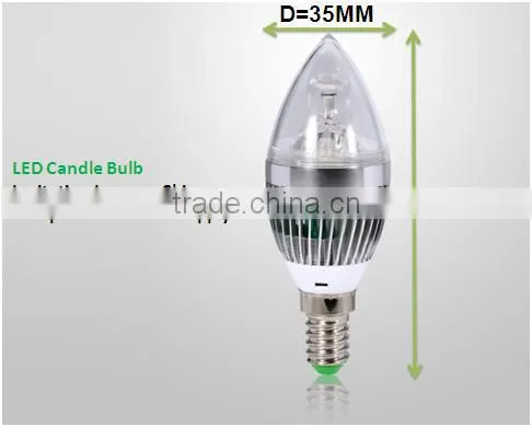 Globe Shape Good Price Imitation Lumens Chip E14 E27 3W Chrismas LED Candle Light Bulb From Shen Zhen Supplier photo-3