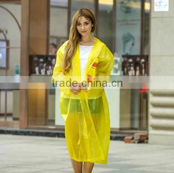 Fashion EVA Travel Thickening Eco-friendly Disposable Raincoat photo-4