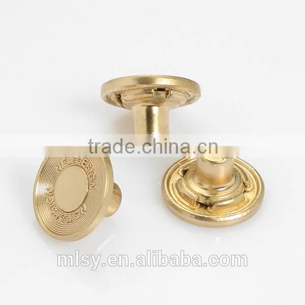 China Button Factory Bulk Buttons Gold Jacket Metal Buttons photo-4