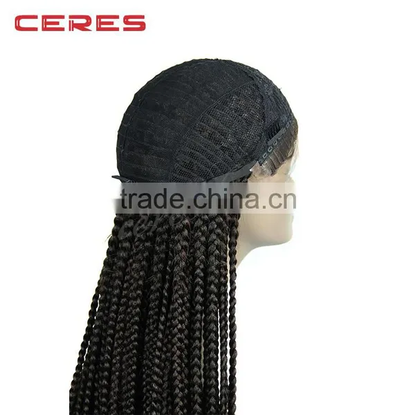 Lace Front Box Braid Wig Synthetic African Braided Wig for Black Women Quality Choice photo-5