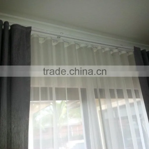 Bintronic Home Curtain Design Motorized Curtain Track System For Ripplefold Curtain Tracks photo-5