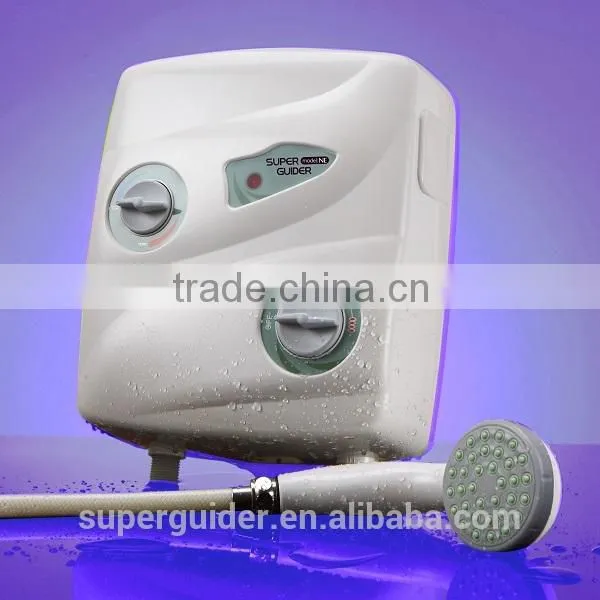 6kw Wall Mounted Instant Bathroom Installation Electric Water Heater Geyser