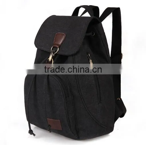 Hot Selling Custom Canvas Drawstring Backpack Bag photo-3