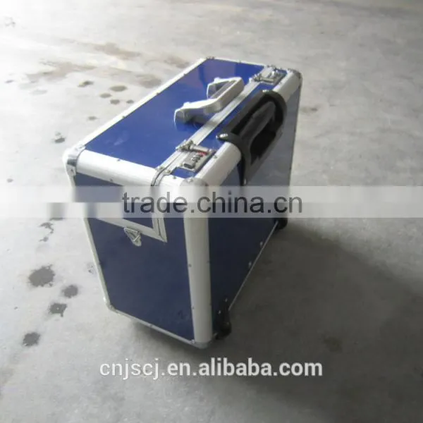 Blue Export Useful Abs Locking Aluminum Tool Case, Permanent Protection Aluminum Trolley Carrying Case photo-2