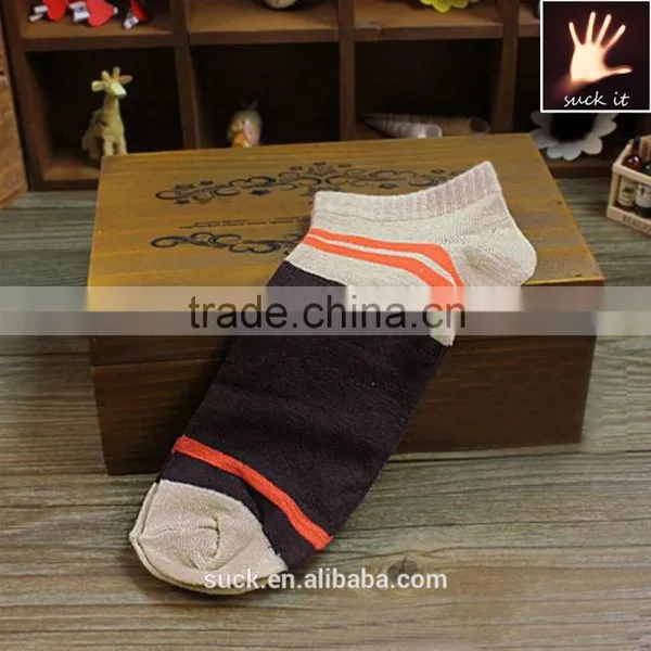 Mens Boy Multi-Color Breathable High Ankle Warm Striped Stitched Dress Socks photo-4
