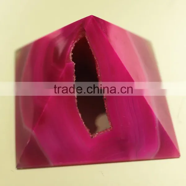 Natural Agate Stone Healing Pyramid photo-4