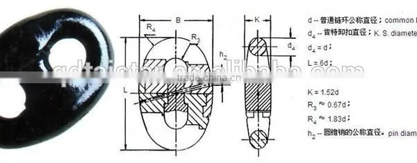 Anchor Chain Grade U1 Black End Shackle for Wholesale photo-3