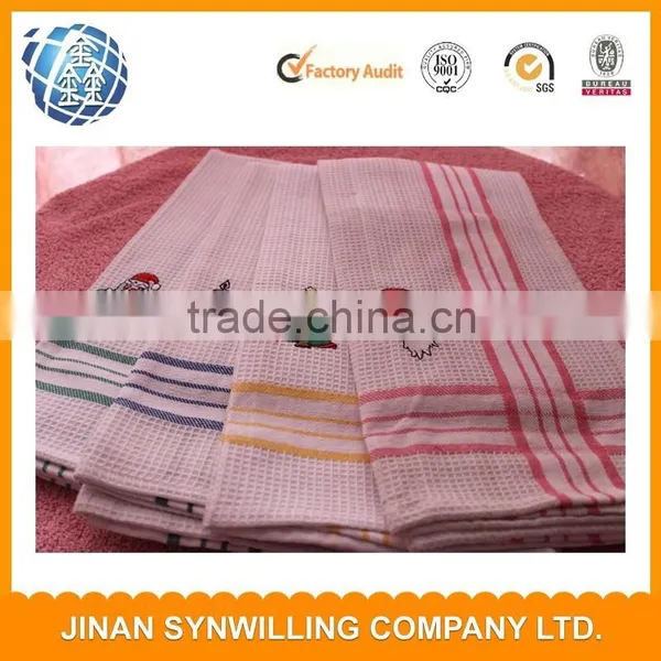 China Yarn Dyed Cotton Plain Tea Towels Decorative Kitchen Towel Set photo-2