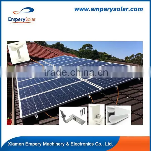Qualified Extruded Aluminum Solar Panel Mounting Roof Mid Clamps for Home Solar System photo-6