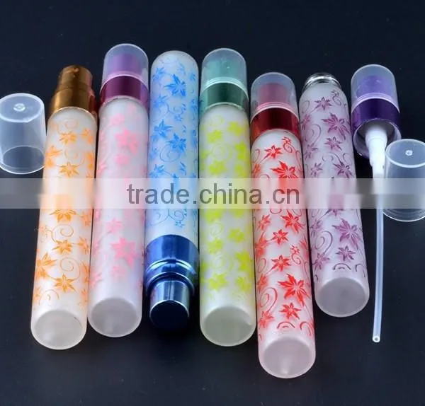 The Butterfly Frosting 10 ml Cosmetic Packaging Bottle Perfume Bottles Portable Perfume Spray Bottle Glass Drawn Tube Bottles