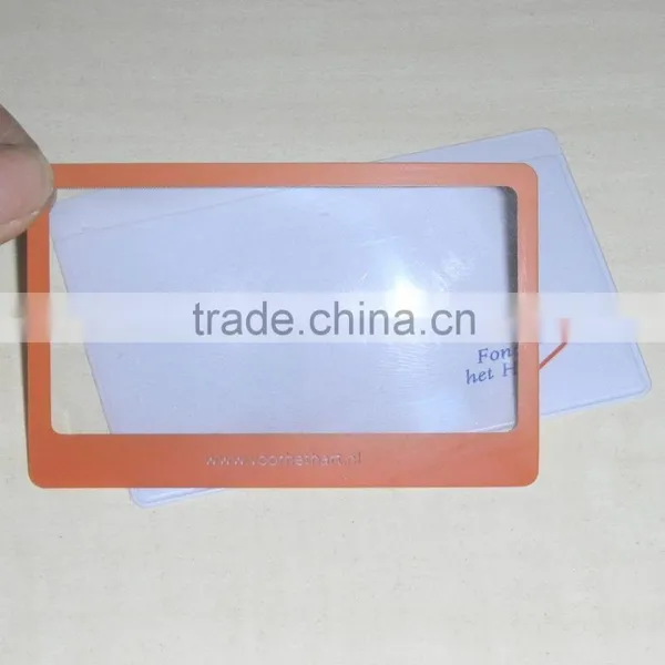 Hot Sale Business Card Pvc Magnifier / Pvc Magnifier / Card Size Magnifying Glass photo-3